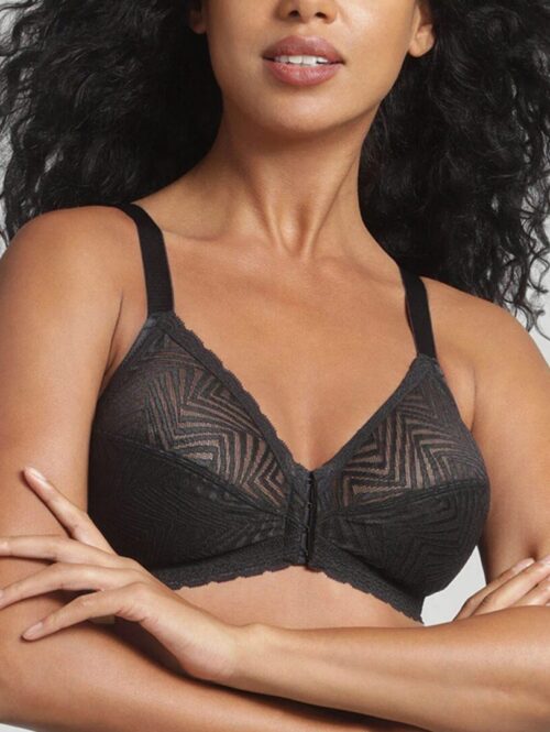 Reggiseno senza ferretto in pizzo con apertura frontale Linea IDEAL POSTURE - PLAYTEX